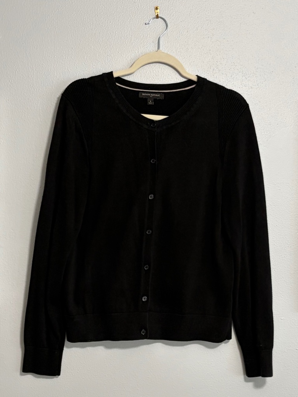 Banana Republic cardigan, black, size large